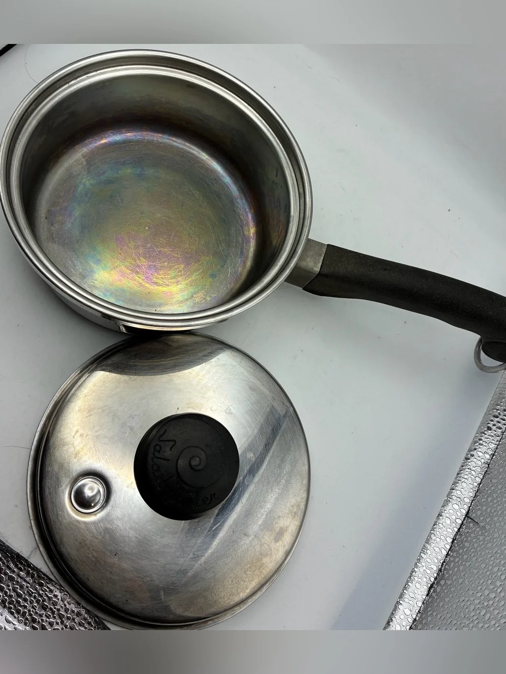 Saladmaster 18-8 Tri-Clad Stainless Steel Sauce Pan w/Lid Vintage Dallas TX